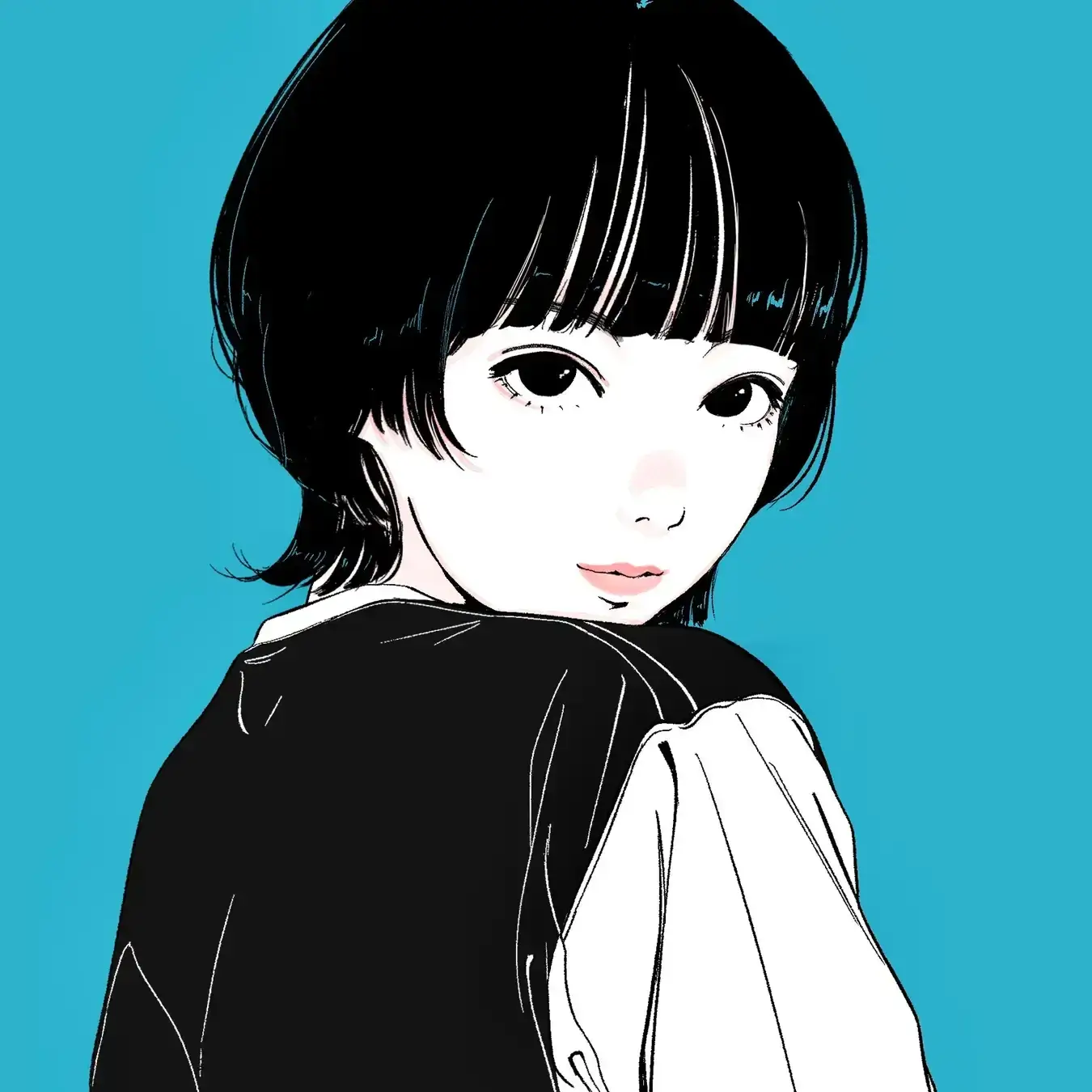 艸谷真由氏のプロフィールイラスト